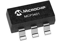 Image of Microchip's MCP3421 Analog-to-Digital Converter (ADC)
