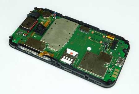 The back of the PCB. Or is it the front?