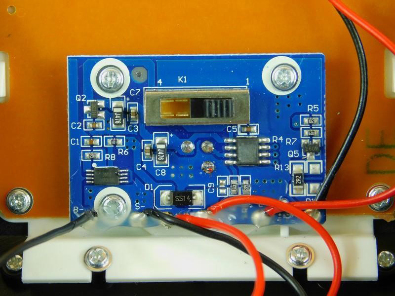 Close up of the main PCB fixed in place